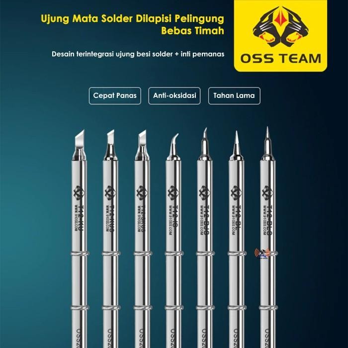 OSS TEAM T12 Series Mata Solder Gagang T12 Soldering Tip T12 Handle