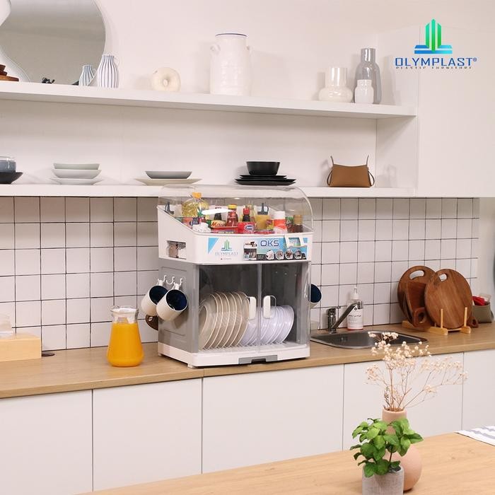 Olymplast Rak Lemari Piring Olymplast Oks Rak Piring Serbaguna Gratisongkir