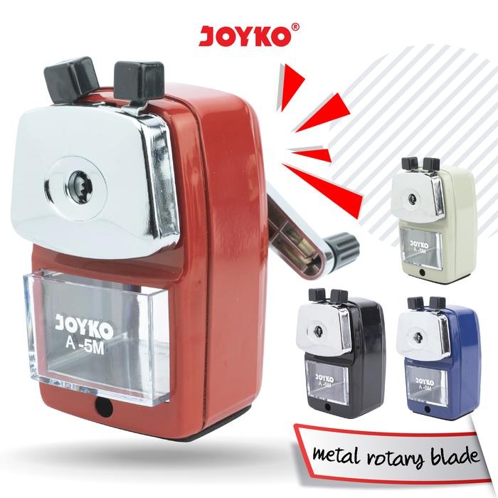 

NEW! JOYKO SHARPENER PENCIL / SERUTAN PENSIL MEJA RAUTAN PUTAR JOYKO A-5M