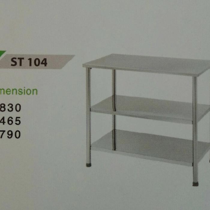 Royal St 200 Rak Kompor St200 Meja Dapur Stainless Steel Kitchen Set Gratisongkir