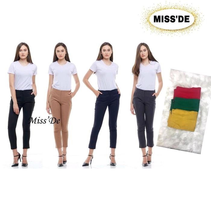 

Celana Pensil Wanita Miss'De/Celana Slim Fit Miss'De/Miss'De H12196 Kantong Katun