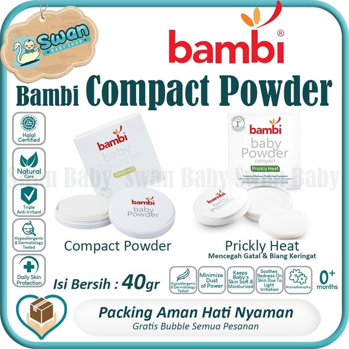 Bambi Baby Compact Powder Bayi Bedak / Bedak Bayi