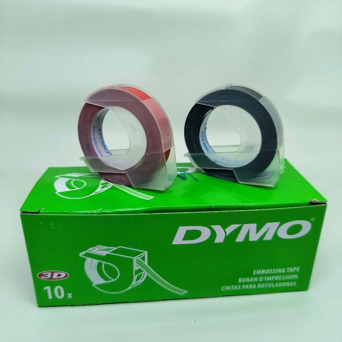 

refill pita 9mm dymo original 1610 mesin label tape maker emboss