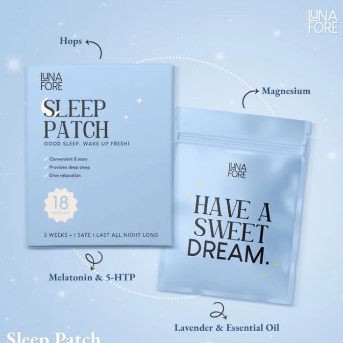 

Lunafore Sleep Patch Sticker Bantu Tidur Melatonin isi 18 pcs