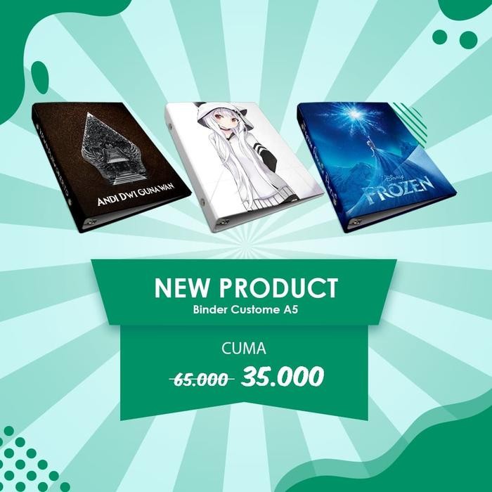 

BEST SELLER Binder Custom A5 B5 - Notes / Notebook/ Buku / Diary / Jurnal / Hadiah