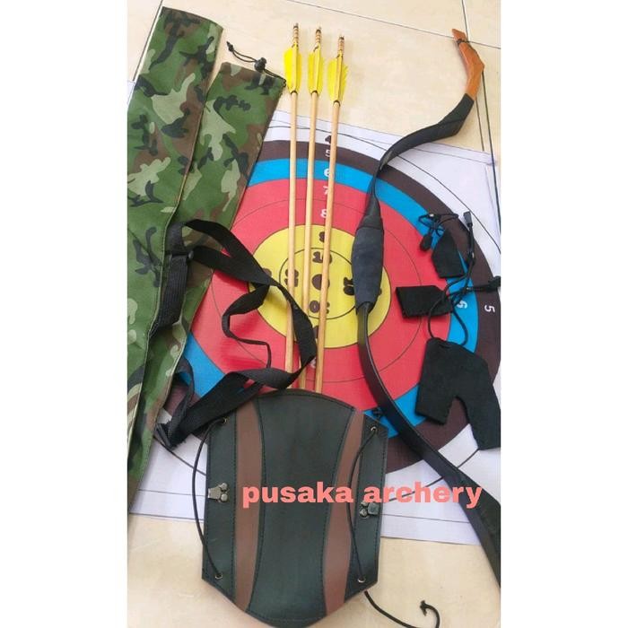 DISKON busur panah plus aksess busur panah pemula busur panah tradisional olahsunnah olahpanahan