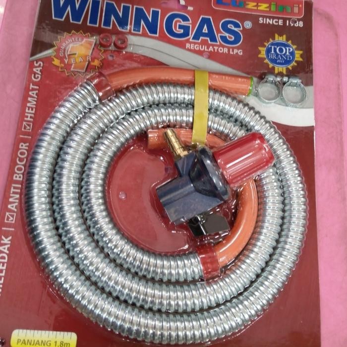 Win Gas Paket Selang Gas+Regulator LPG Tekanan Tinggi W-181