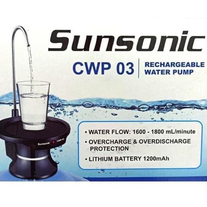 Pompa Galon Air Elektrik /Water Dispenser Electric Pump SUNSONIC CWP-3