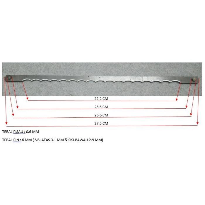 Pisau potong roti tawar Bread Slicer Knife SM-302