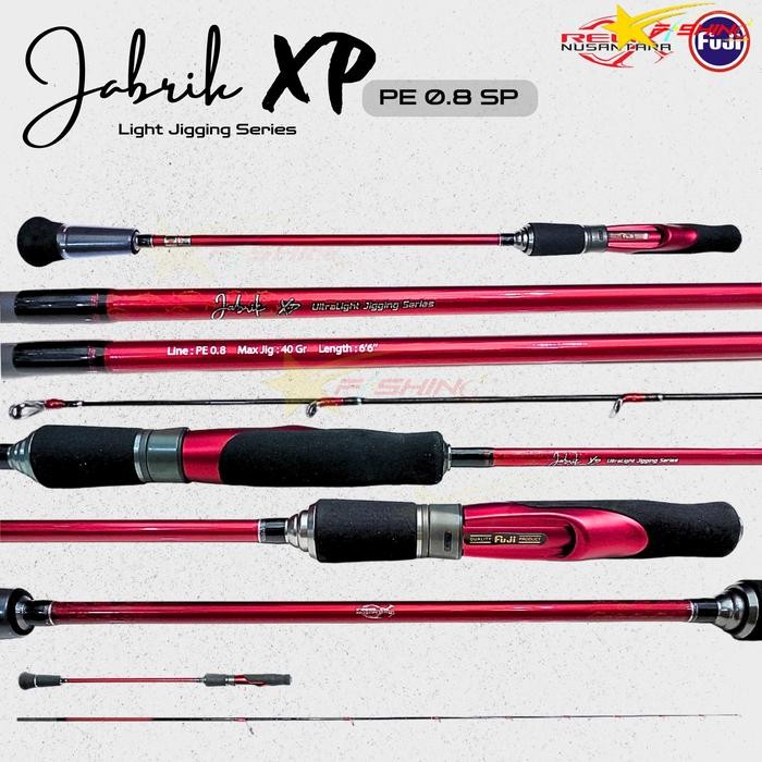 Joran Light Jigging JABRIK XP GEN 2 PE 0.6 PE 0.8 PE 1.2 dan PE 2 Spinning Relix Nusantara Free