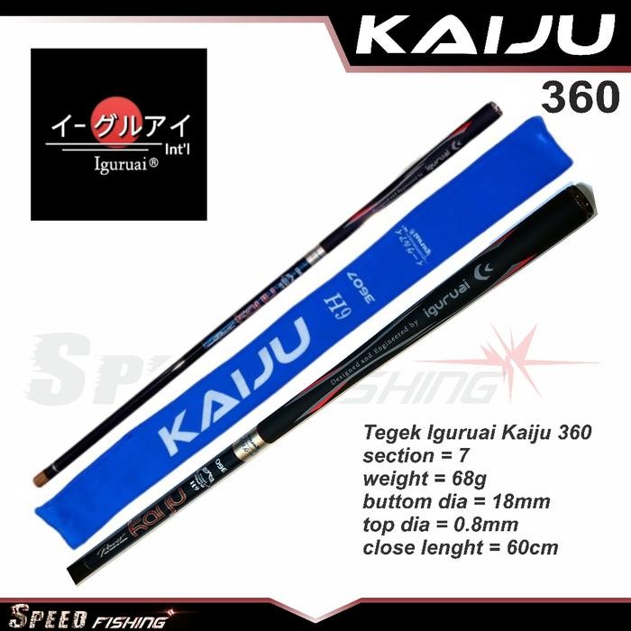 Joran Pancing Tegek Iguruai Kaiju 360 6H Tegek Cutit Reel