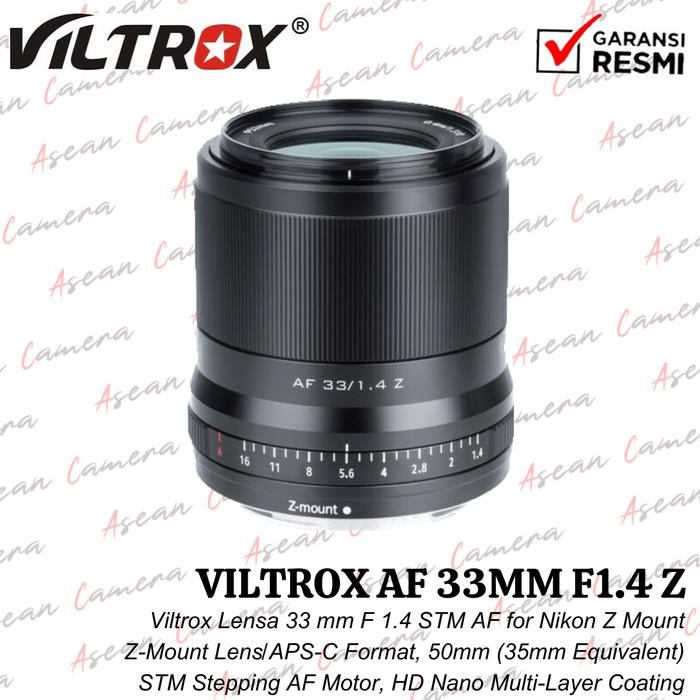 Viltrox Lensa AF 33mm F1.4 Z STM for Nikon Z Mount lensa viltrox 33mm