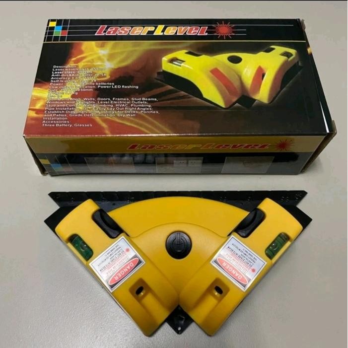 

Laser Siku Sudut Leveling 90 Derajat Laser Merah Waterpass Laser