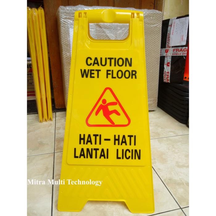 

Floor Sign Caution Wet Floor - Papan Hati Hati Lantai Licin