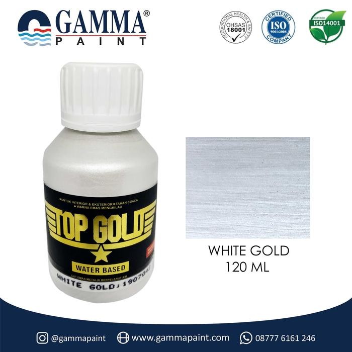 

TOP GOLD Metallic Paint - WHITE GOLD 120gr
