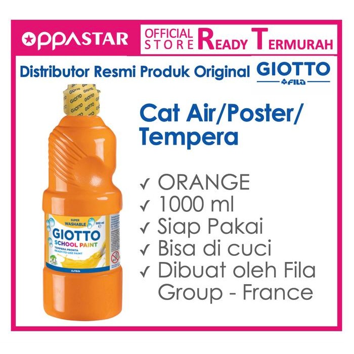 

Giotto School Paint 1000 ml Orange - Cat Poster Kertas