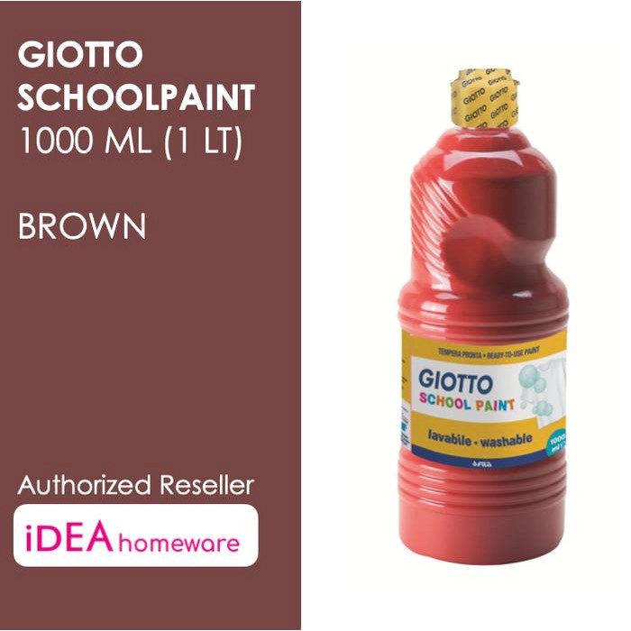 

Giotto School Paint 1000 ml Brown Coklat Cat Air Poster Washable 1 L
