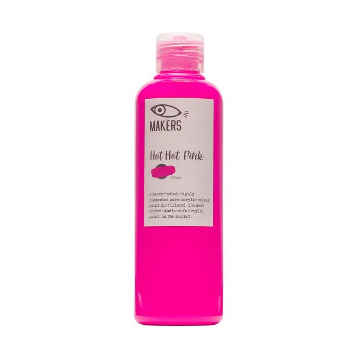

Hot Hot Pink Acrylic Neon Paint 250ml by MAKERS