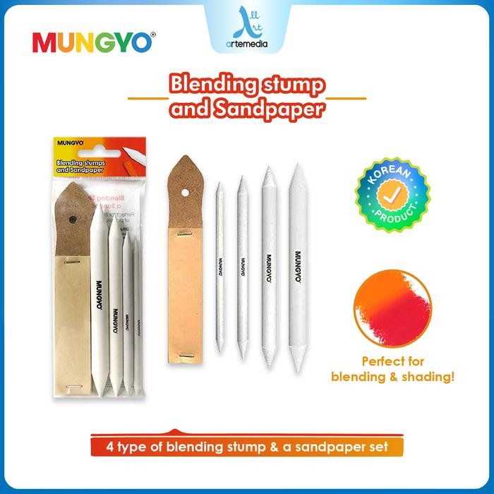 

Mungyo Blending Paper Stump & Sandpaper Set Drawing Tool Alat Gambar