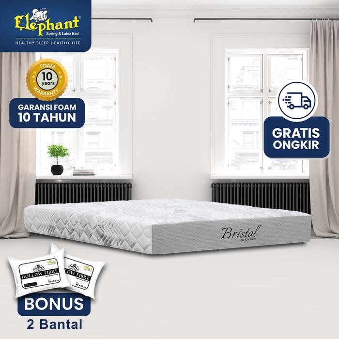 [CUSTOM BED] Elephant Springbed Kasur Bristol Tanpa Per / Matras Only