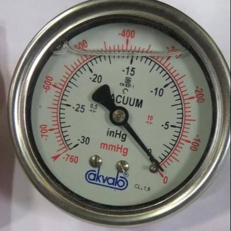 Vacuum gauge 2,5" payung 760mmhg
