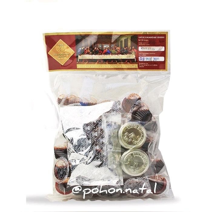 

FyZ Paket Anggur Cup dan Hosti Polos Rosgung Roti Perjamuan Kudus