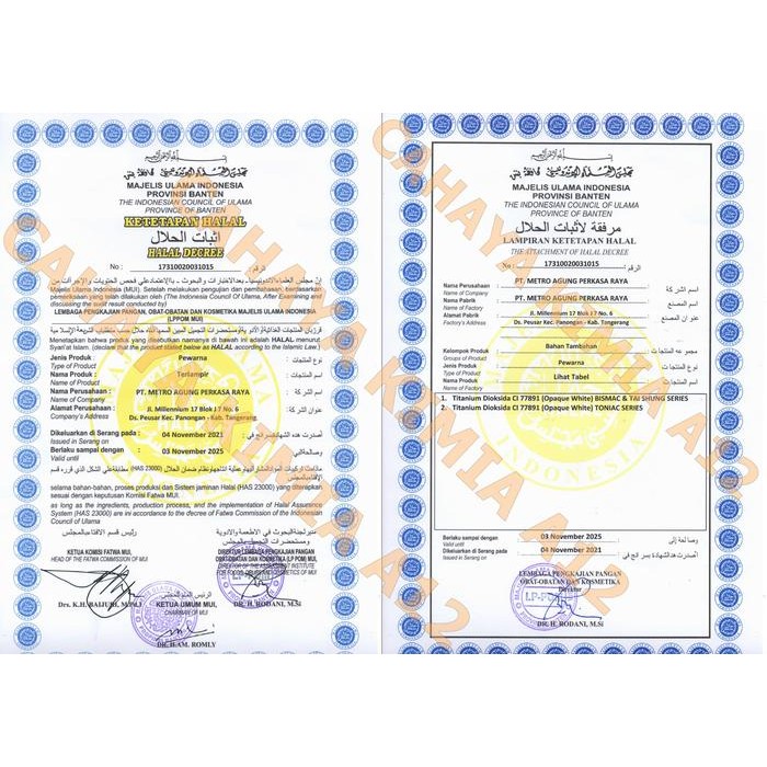 

FyZ Opaque White (Titanium Dioxide Pemutih Makanan) Ex. USA 1 kg