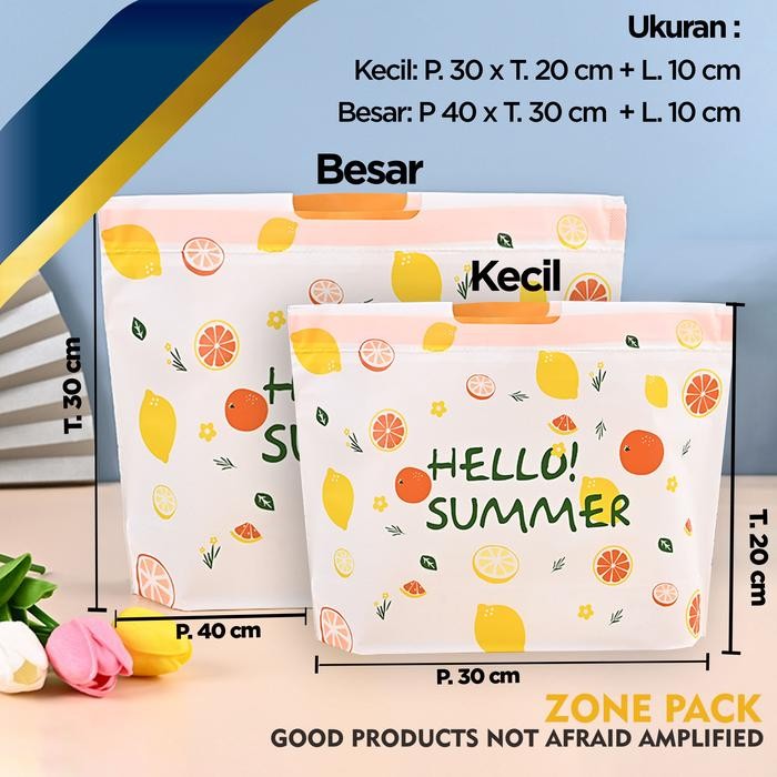 Kantong Plastik Serut Tas Shopping Bag Serut Totebag Karakter Tote Shopping Plastic Goodie Bag