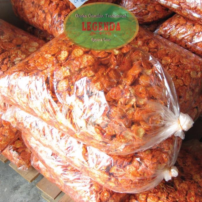 

ASLI GROSIR Keripik Emping Melinjo Limpung Geprek Pedas 5 Gr Gram / 5 KG Kilogram Kripik Blinjo