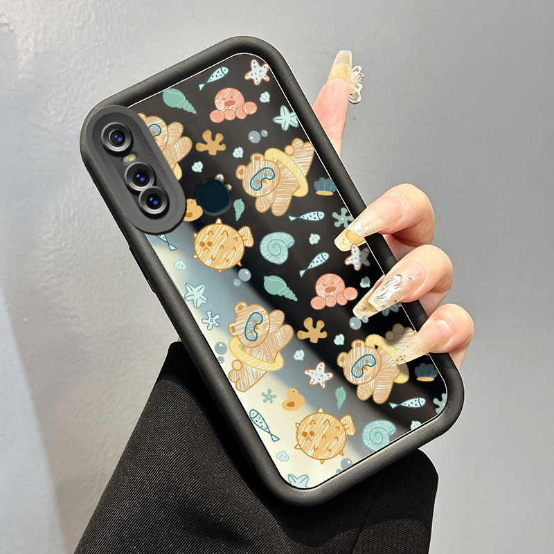 Casing Hp VIVO V15 Case Beruang cincin renang Kesing cermin Silikon Cesing Softcase Kasing