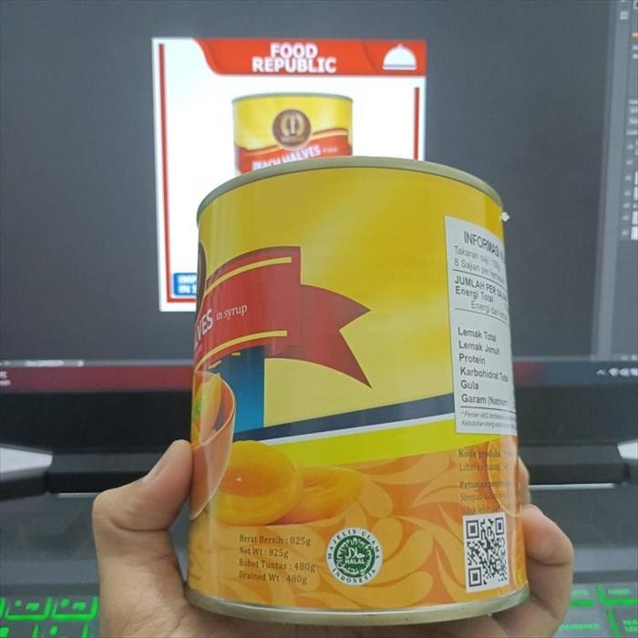 

Gdh Imperial Peach Halves In Syrup 825 gr Buah Persik Dalam Sirup Halal