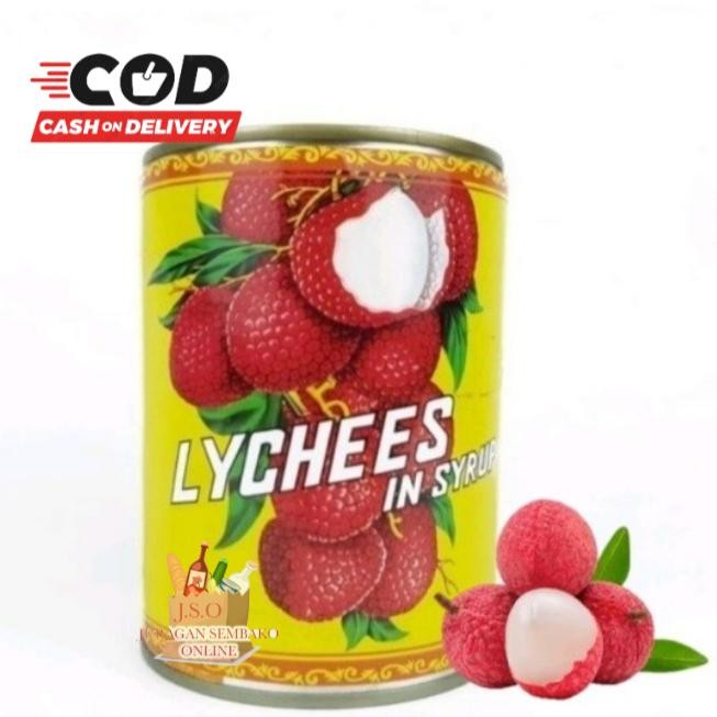 

Gdh lychees in syrup / leci kaleng / lychee kaleng 567gr