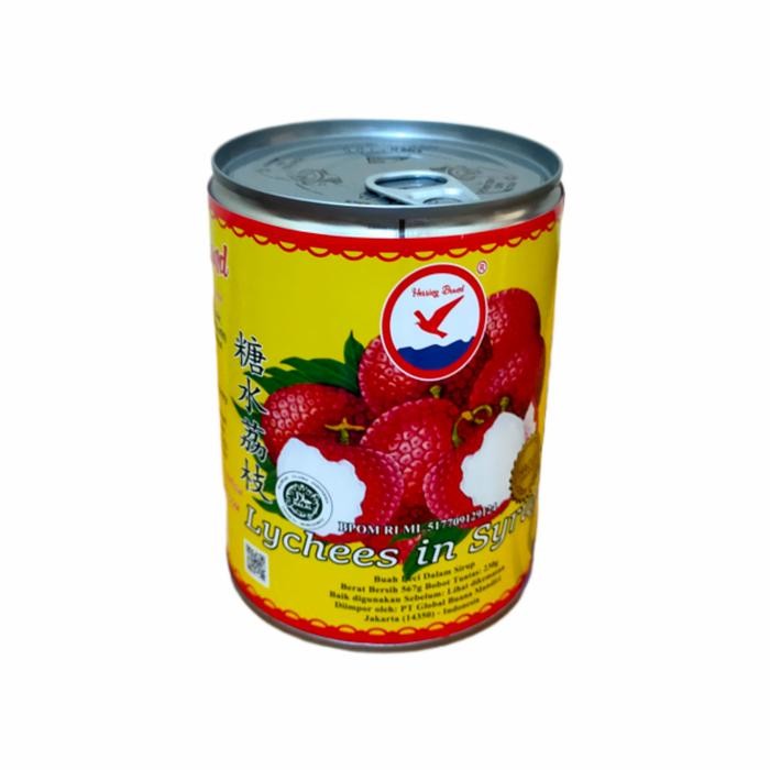 

Gdh Herring Brand full Carton Buah leci kaleng Lychees in Syrup 12 pcs - Dus