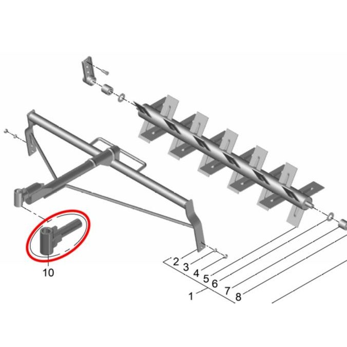 PUDDLER FRAME HEAD / KEPALA GELBEK ,TRAKTOR BOXER/Z (SP) masih ready