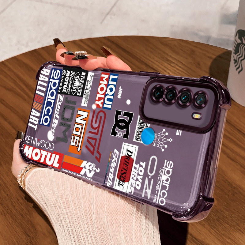 Casing Hp untuk Xiaomi Redmi Note 8 Note 8T Note 9 Case Casing HP pola Tengkorak Silikon Softcase em