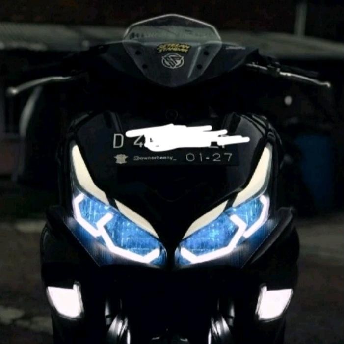 Lampu Alis Hexagon Aerox 155 New Cornted Motor Gratisongkir