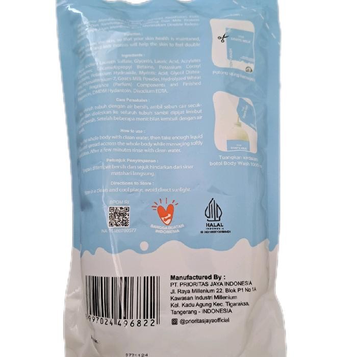 Thai Goat'S Milk Body Wash - 900Ml / Sabun Goat / Brightening Soap / Sabun Cair -Gratisongkir