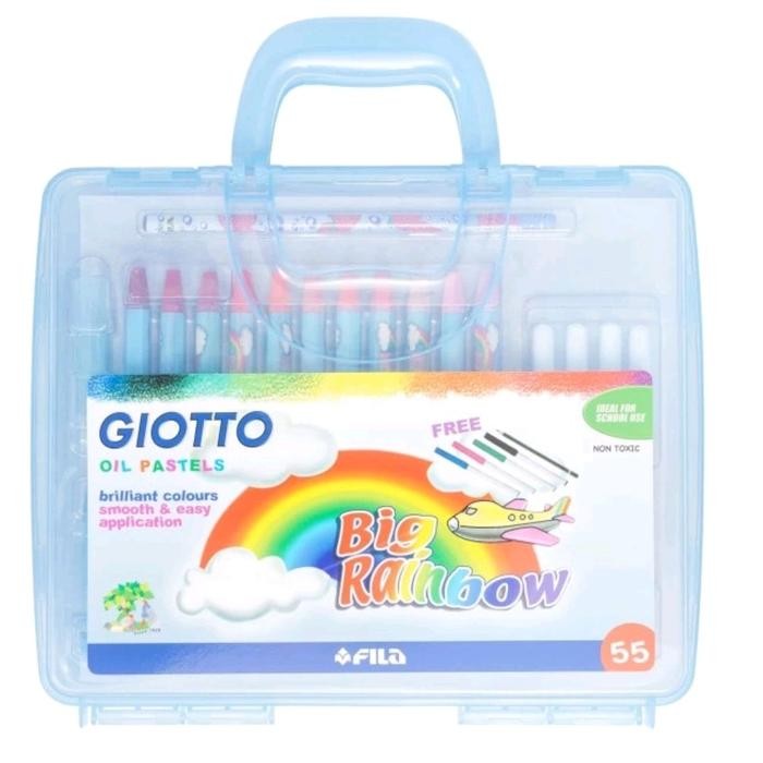 

Oil Pastel Giotto 55 Colors / Crayon Rainbow Giotto With Case Gratisongkir