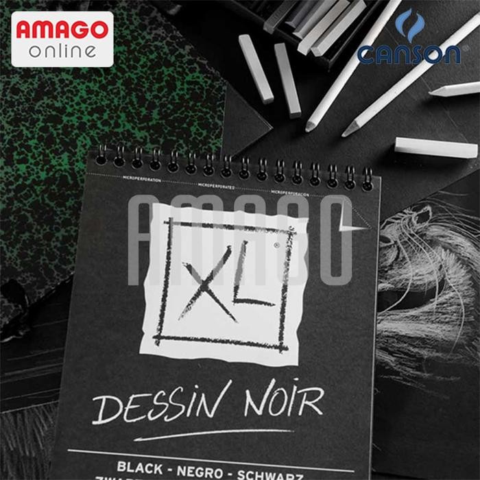 

Canson Xl - Black - 40 Sheets - A3 - 150G (Album) - 400039087 Gratisongkir