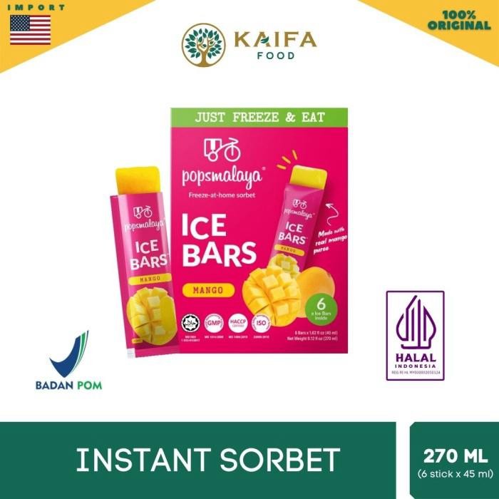 Pops Malaya Ice Sorbet - Es Sorbet rasa buah