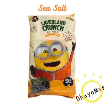 

Ger Laverland Crunch sea salt/ Rumput Laut/ seasalt seaweed/ snack seaweed