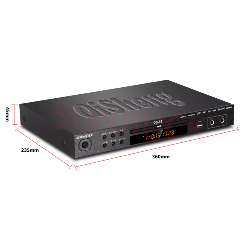 sunbuck QS-39 Player Learning Machine DVD 5.1 DTS Player Home EVD Disc Player DVD Player Audio