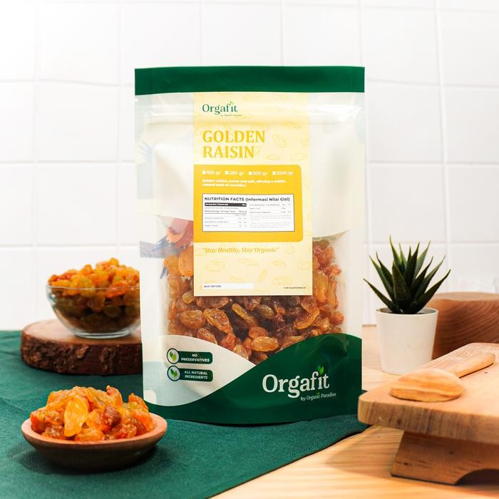 

Gdh Kismis Golden Raisin 250 Gr / Kismis Golden Simin Premium 250 Gr Manis by Organic Paradise