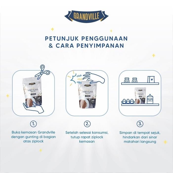 

Gdh Grandville Abon / Mpasi Anak Sapi Original 100Gr