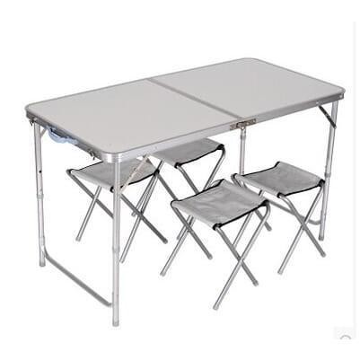 Furnibest Meja Kursi Lipat Meja Piknik Meja Kursi Portable
