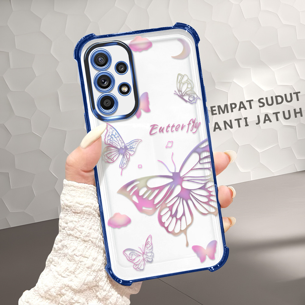 Casing Empat Sudut untuk Perlindungan Jatuh Hp For Compitable With Samsung Galaxy A52 A52S 5G  Cassi