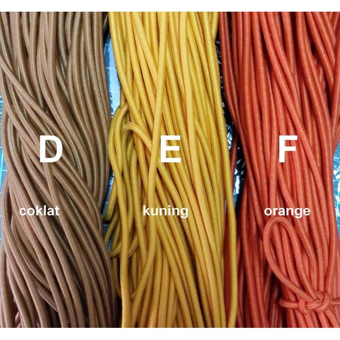 

TALI KARET ELASTIS 3 MM (ISI 25 YARD / 22,5 METER) KODE 725