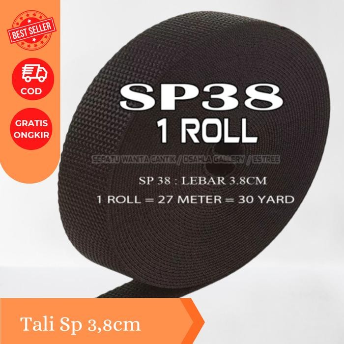 

TALI WEBBING TAS LEBAR 3.8CM WEBING WARNA WARNI PER ROL 27 METER SP38 KODE 486