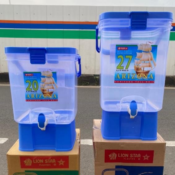 DISPENSER KRAN AIR PLASTIK LION STAR ARIZONA 20 LITER 27 LITER
