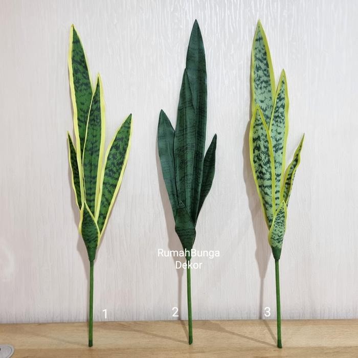 Daun Lidah Mertua Latex Artificial